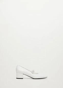 Heel Leather Shoes White -Mango Shoes Sales unnamed file 1