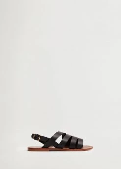 Leather Straps Sandals Cognac -Mango Shoes Sales unnamed file 10