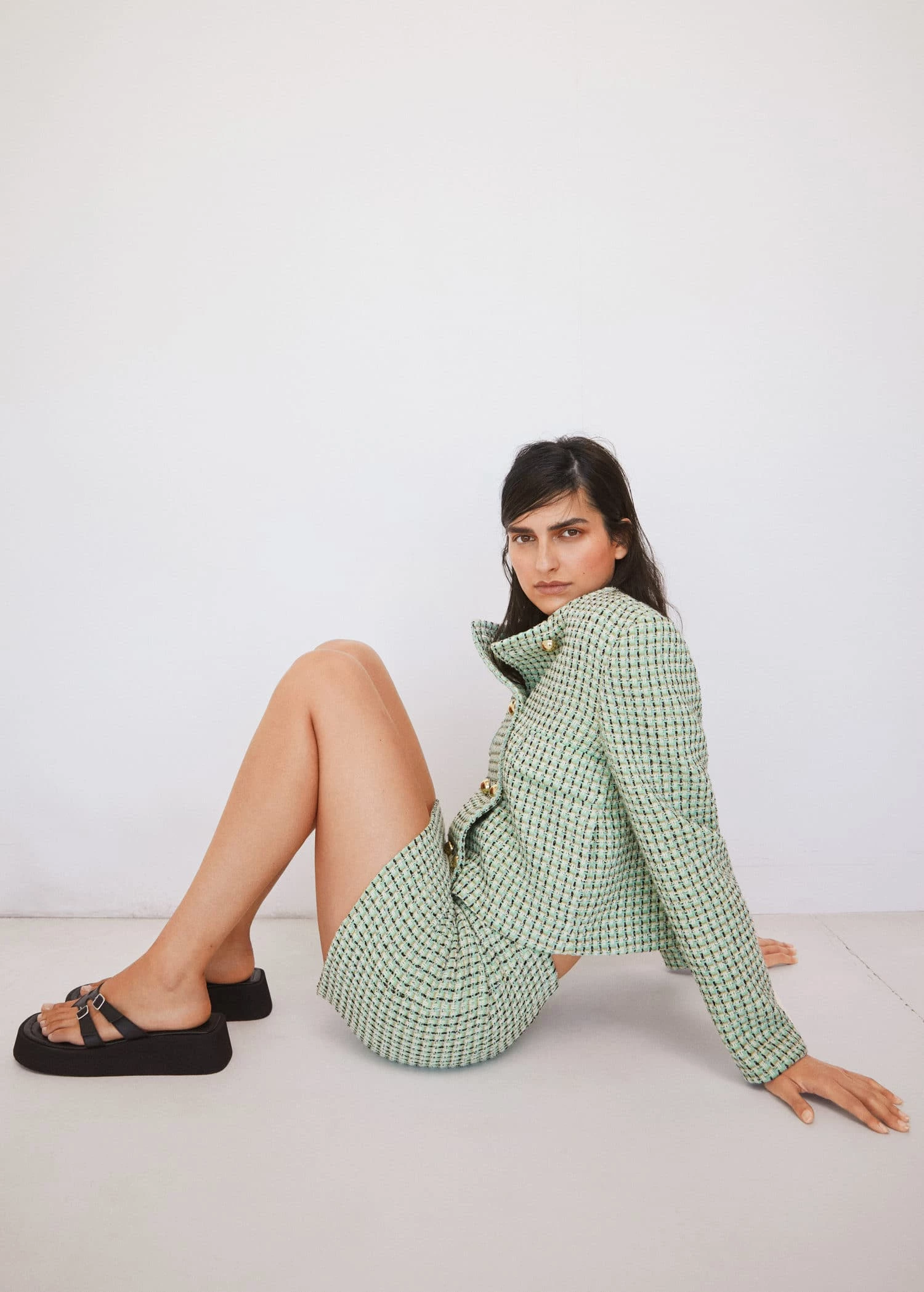 Platform Leather Sandals Black 3 Platform Leather Sandals Black