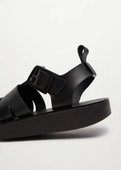 Leather Jelly Shoes Black -Mango Shoes Sales unnamed file 102