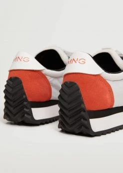 Lace-up Leather Sneakers Grey -Mango Shoes Sales unnamed file 1049