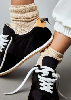 Leather Mixed Sneakers Burnt Orange -Mango Shoes Sales unnamed file 1060