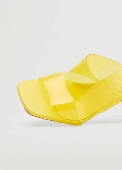 See-through Heel Sandals Yellow -Mango Shoes Sales unnamed file 1088
