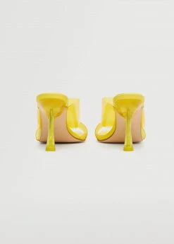 See-through Heel Sandals Yellow -Mango Shoes Sales unnamed file 1089