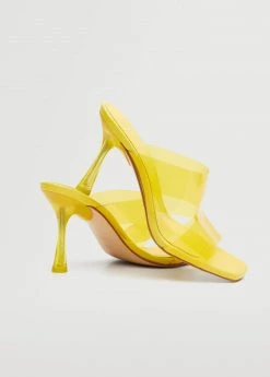 See-through Heel Sandals Yellow -Mango Shoes Sales unnamed file 1097