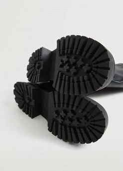 Leather Boots With Tall Leg Black -Mango Shoes Sales unnamed file 1139