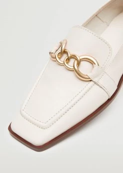 Leather Loafers With Chain Black -Mango Shoes Sales unnamed file 1162