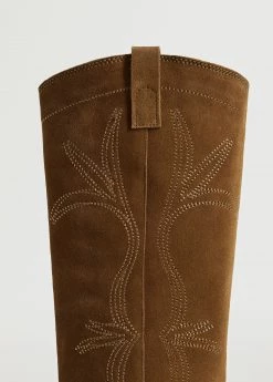 Cowboy Leather Boots Black -Mango Shoes Sales unnamed file 1172