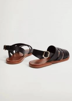 Leather Straps Sandals Cognac -Mango Shoes Sales unnamed file 12