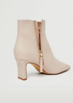 Pointed Heel Ankle Boot Black -Mango Shoes Sales unnamed file 1200