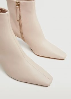 Pointed Heel Ankle Boot Black -Mango Shoes Sales unnamed file 1201