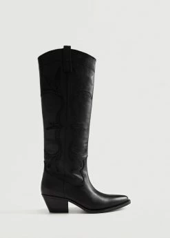 Cowboy Leather Boots Brown -Mango Shoes Sales unnamed file 1211