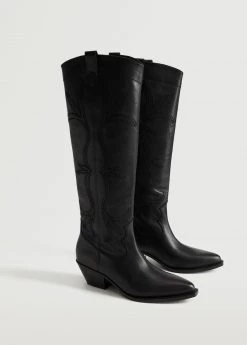 Cowboy Leather Boots Brown -Mango Shoes Sales unnamed file 1212