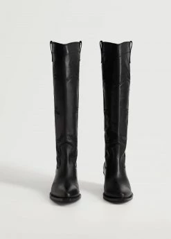 Cowboy Leather Boots Brown -Mango Shoes Sales unnamed file 1213