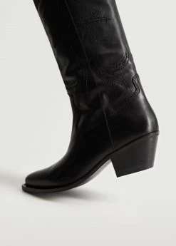 Cowboy Leather Boots Brown -Mango Shoes Sales unnamed file 1215