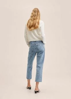 Mango Floral Embroidery Jeans Medium Blue -Mango Shoes Sales unnamed file 1237