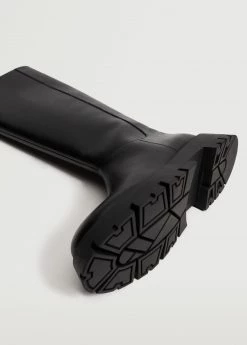 High Boots With Track Sole Black -Mango Shoes Sales unnamed file 1256