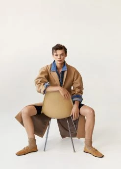 Buckle Leather Moccasins Black