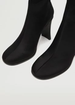 Heel Sock Boots Black -Mango Shoes Sales unnamed file 1273