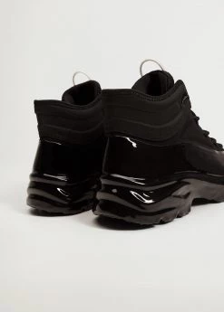 High-cut Trainers With Laces Black -Mango Shoes Sales unnamed file 1278