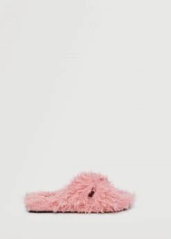 Criss-cross Fur Sandals Pink -Mango Shoes Sales unnamed file 1327