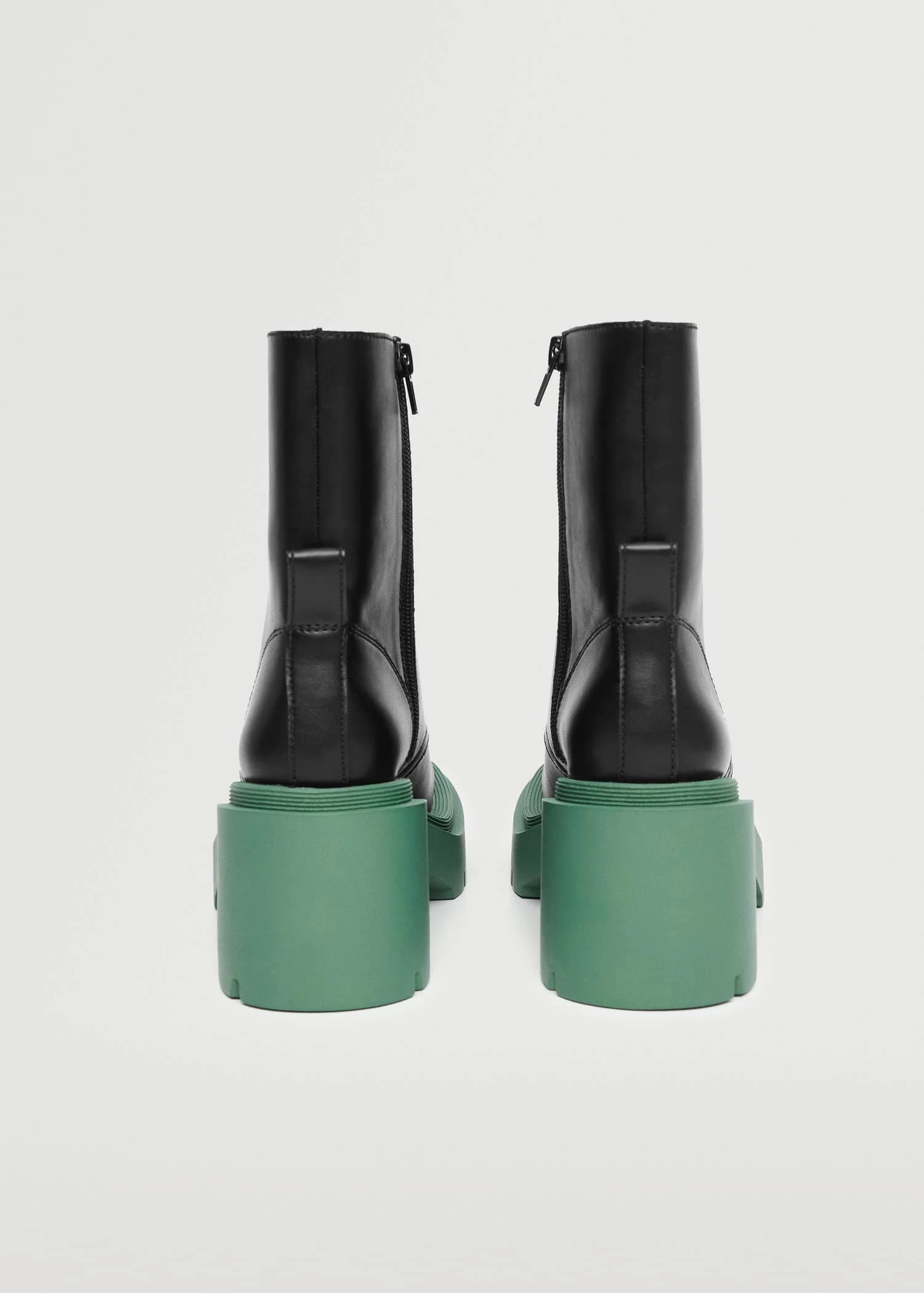 Contrast-sole Ankle Boots Black 7 Contrast-sole Ankle Boots Black - Image 5