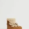 Shearling-lined Ankle Boots Tobacco Brown