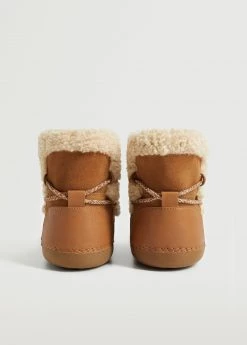 Shearling-lined Ankle Boots Tobacco Brown -Mango Shoes Sales unnamed file 1342