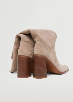 High Heel Leather Boot Light/pastel Grey -Mango Shoes Sales unnamed file 1357