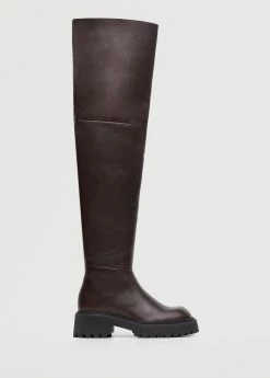 Leather Boots With Track Sole Chocolate 10 Leather Boots With Track Sole Chocolate -Mango Shoes Sales unnamed file 1383