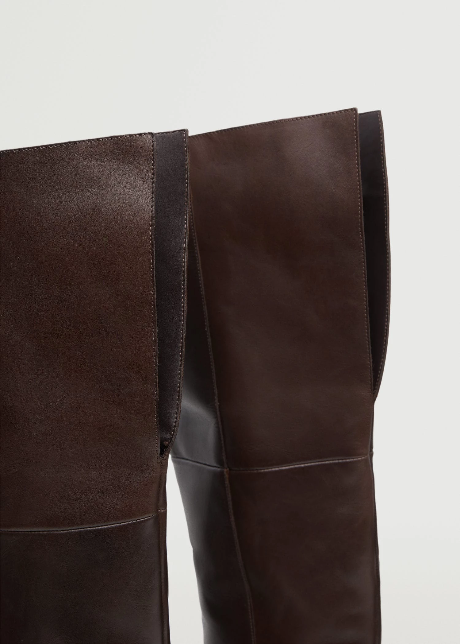 Leather Boots With Track Sole Chocolate 6 Leather Boots With Track Sole Chocolate - Image 4