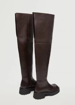 Leather Boots With Track Sole Chocolate 13 Leather Boots With Track Sole Chocolate -Mango Shoes Sales unnamed file 1386