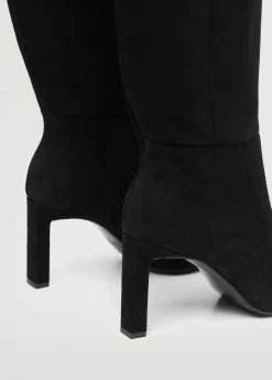 Heel Leather Boot Black -Mango Shoes Sales unnamed file 1393