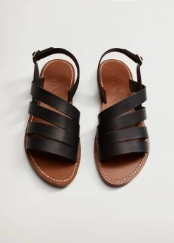 Leather Straps Sandals Cognac -Mango Shoes Sales unnamed file 15