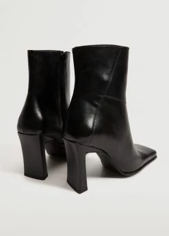 Squared Toe Leather Ankle Boots Black 20 Squared Toe Leather Ankle Boots Black -Mango Shoes Sales unnamed file 1511