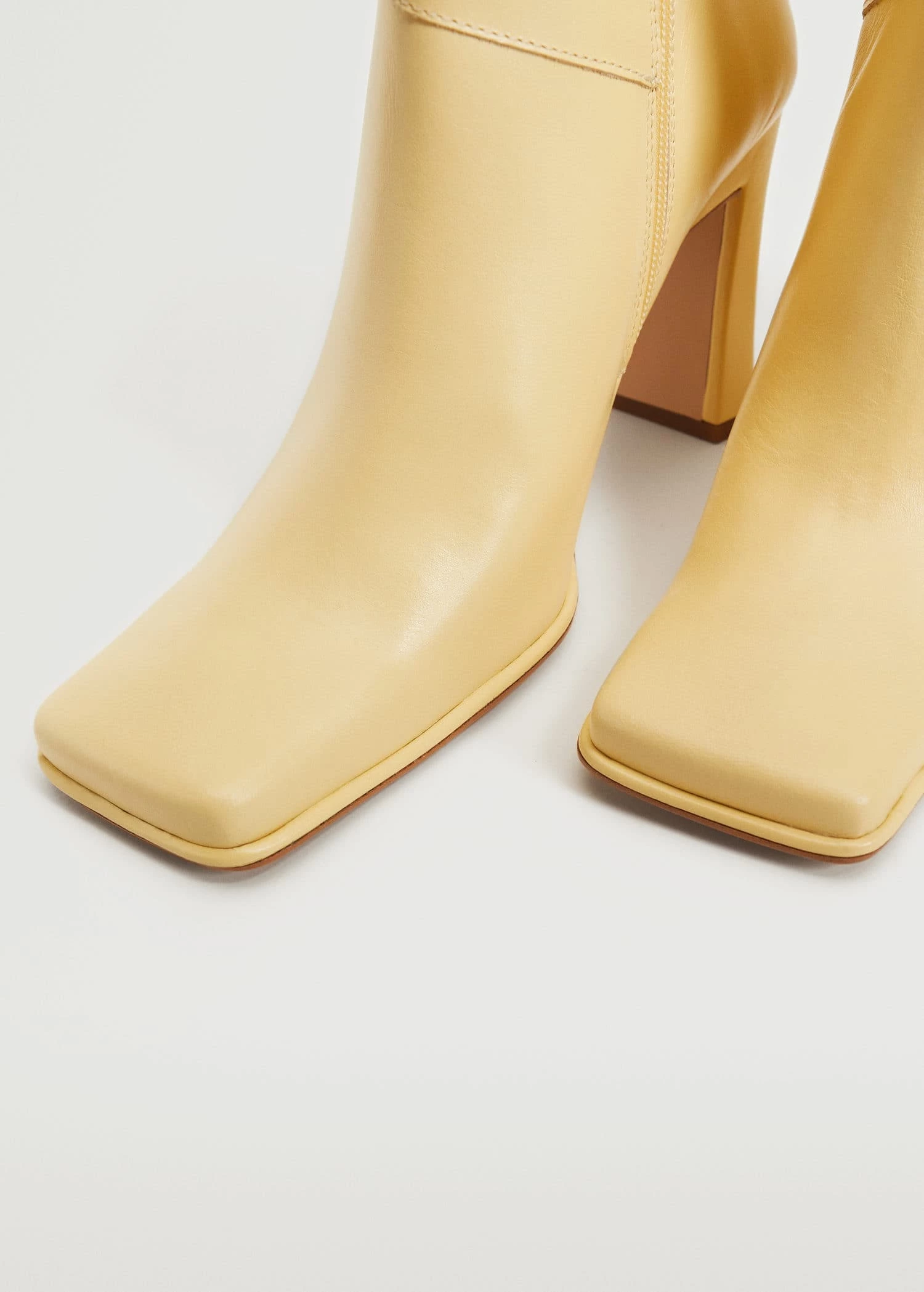 Squared Toe Leather Ankle Boots Black 15 Squared Toe Leather Ankle Boots Black - Image 13