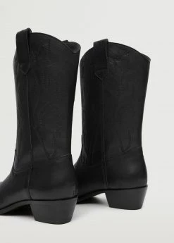 Mango Teen Cowboy Leather Boots Sand -Mango Shoes Sales unnamed file 1573