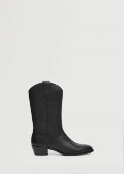 Mango Teen Cowboy Leather Boots Sand -Mango Shoes Sales unnamed file 1580
