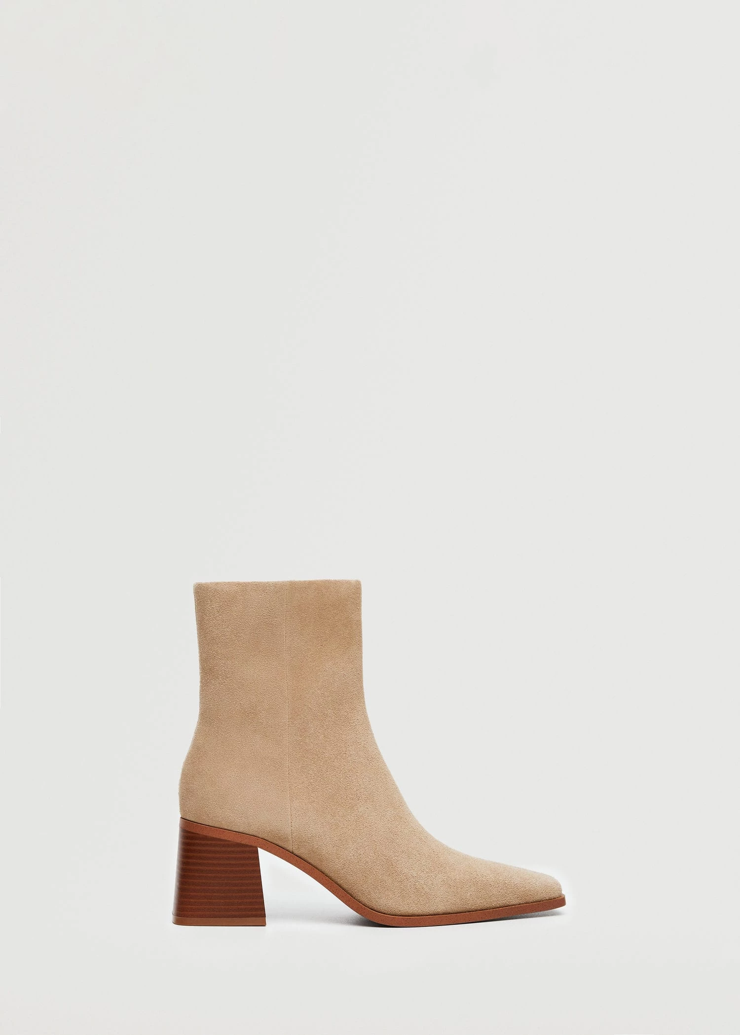 Heel Leather Ankle Boot Sand 4 Heel Leather Ankle Boot Sand - Image 2