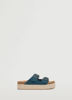 Mango Teen Esparto Leather Sandals Blue -Mango Shoes Sales unnamed file 1629