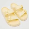 Mango Teen Flip Flops Buckles Pastel Green
