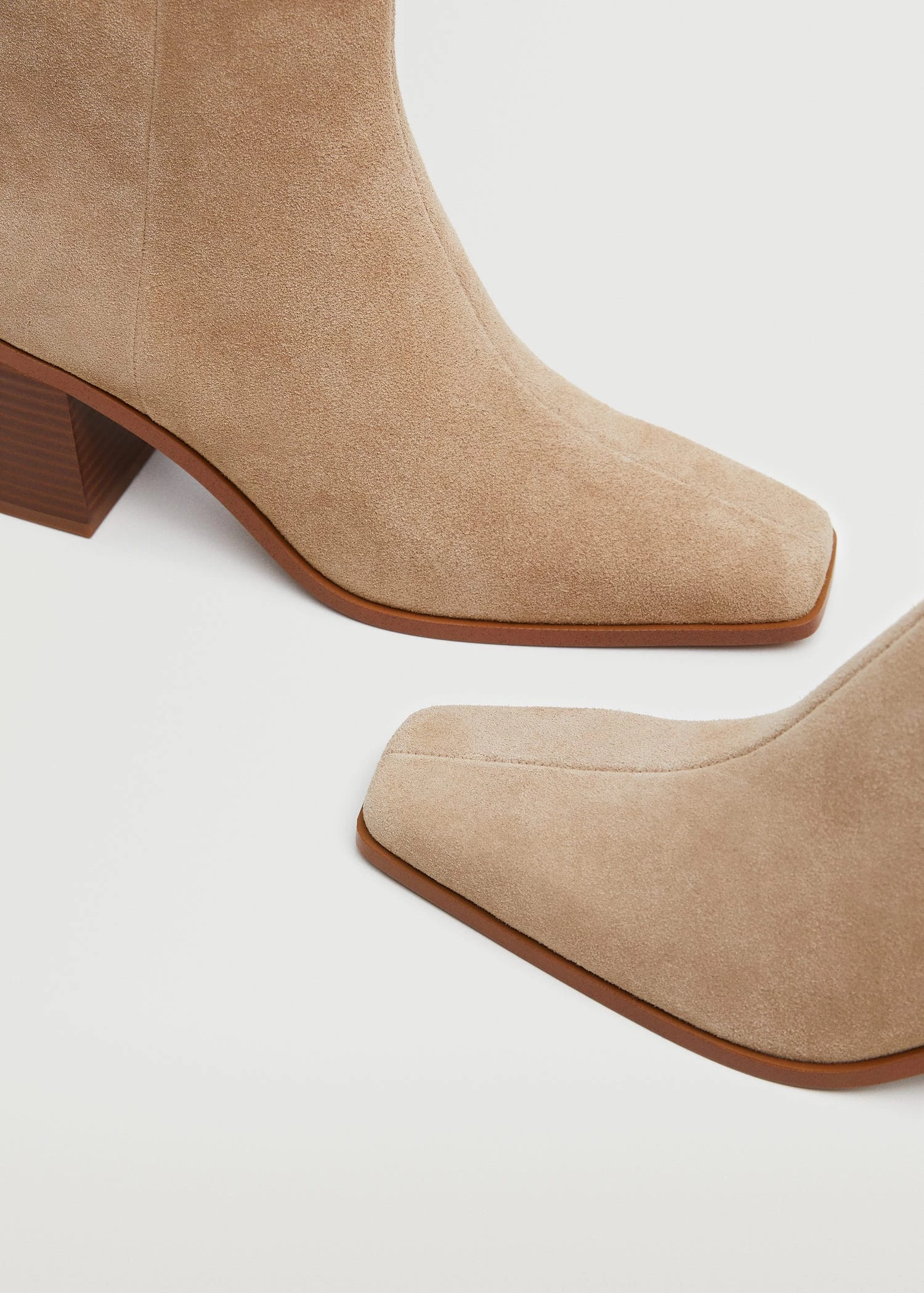 Heel Leather Ankle Boot Sand 7 Heel Leather Ankle Boot Sand - Image 5