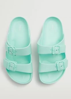 Mango Teen Flip Flops Buckles Pastel Green -Mango Shoes Sales unnamed file 1658