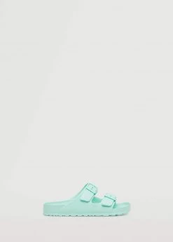 Mango Teen Flip Flops Buckles Pastel Green -Mango Shoes Sales unnamed file 1659