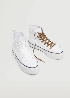Mango Teen High Platform Sneaker White -Mango Shoes Sales unnamed file 1681
