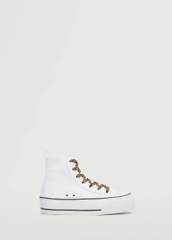 Mango Teen High Platform Sneaker White -Mango Shoes Sales unnamed file 1685