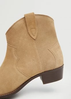 Mango Teen Leather Cowboy Ankle Boots Sand -Mango Shoes Sales unnamed file 1688