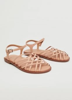 Mango Kids Criss-cross Straps Sandals Silver