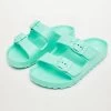 Mango Kids Flip Flops Buckles Pastel Green