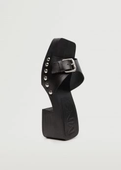 Studded Leather Sandals Brown -Mango Shoes Sales unnamed file 18